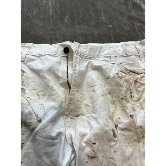 Vtg Grunge Sherwin Williams Painter Pants Dickies 38x30 Paint Splatter Distress - Picture 4 of 7